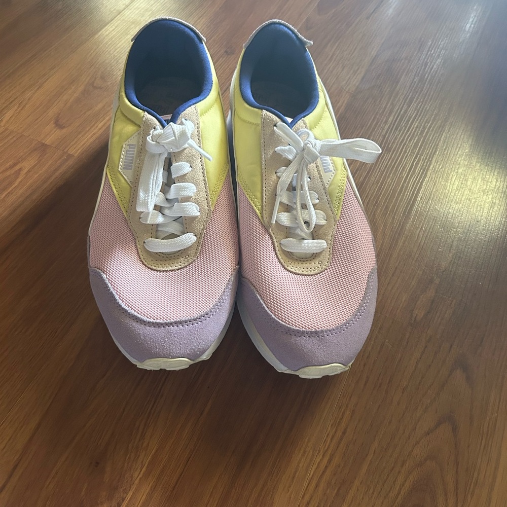 Puma Sneakers with Yellow and Blue Accents